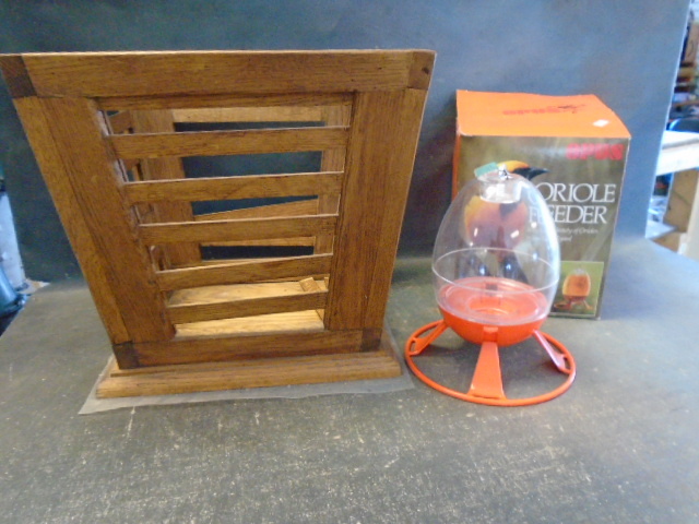 Bird Feeder and Waste Basket