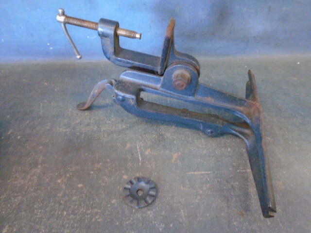 Vintage Saw Set Vise and Guide