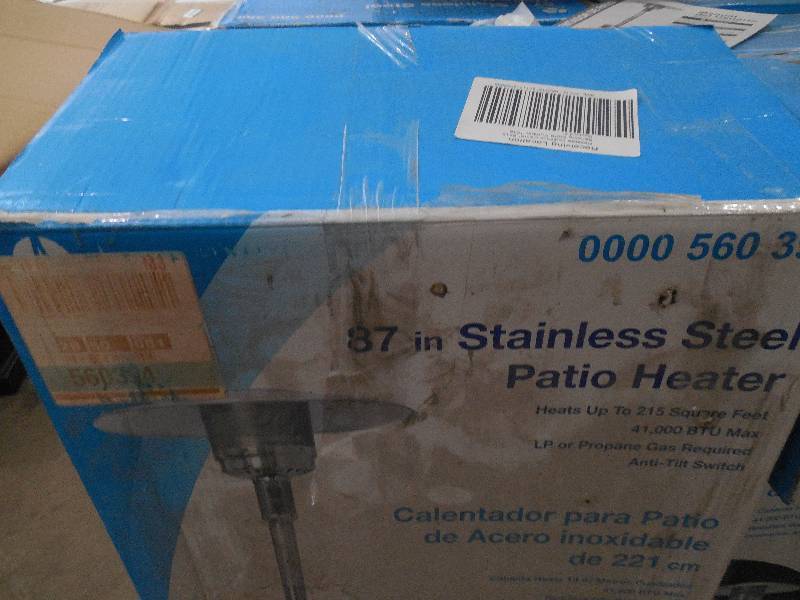 lot 8 image: Gardensun 41,000 BTU Stainless Steel Propane Patio Heater