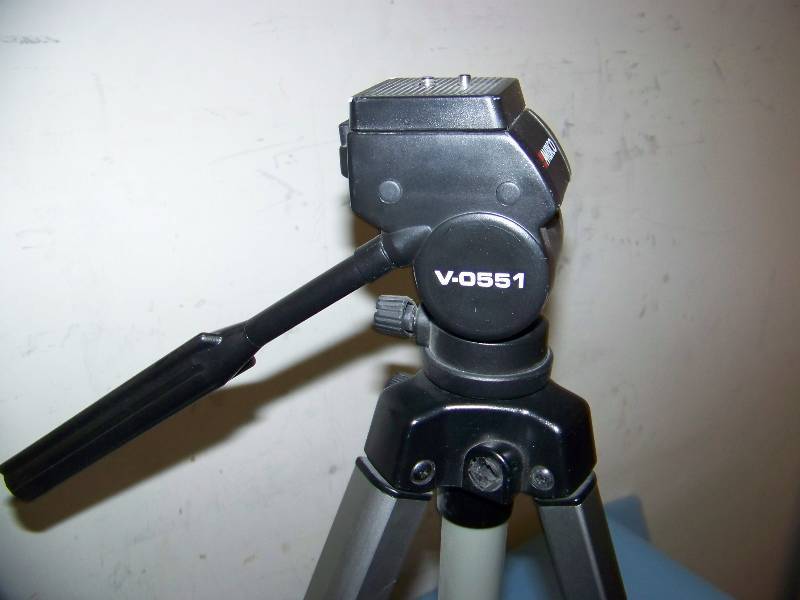 lot 54 image: AMBICO, Camera Tripod with Built-In Level and Telescoping Legs