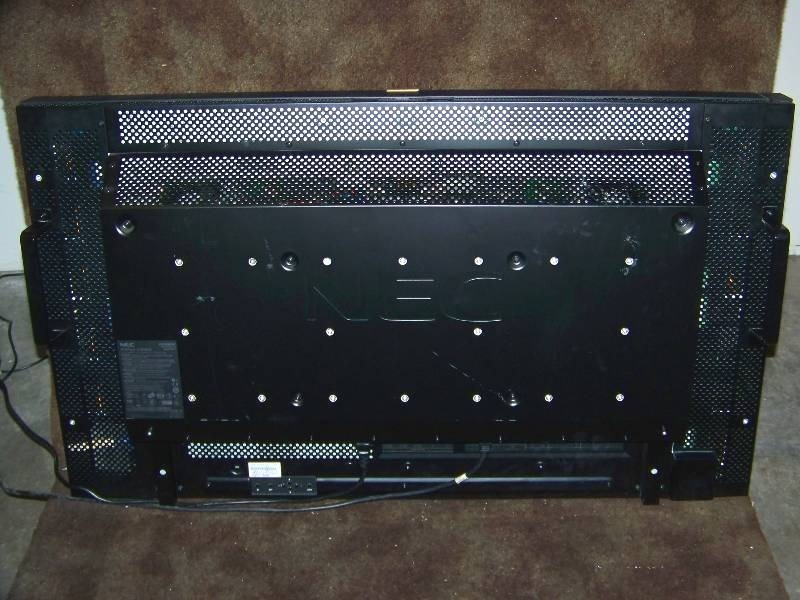 lot 2 image: 46, NEC, MultiSync, Professional Grade, 1080p (Full HD), LCD Display  Monitor with External Speakers and Chief Wall Mount