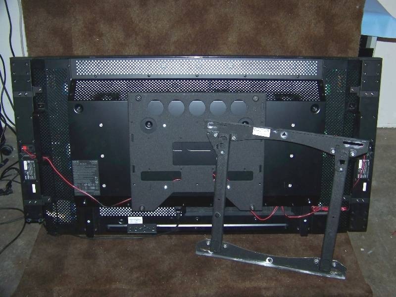 lot 3 image: 46, NEC, MultiSync, Professional Grade, 1080p (Full HD), LCD Display  Monitor with External Speakers and Chief Wall Mount