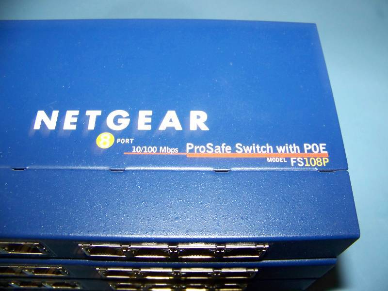 lot 83 image: (5) NetGear, ProSafe, 8-Port, Fast Ethernet Switches