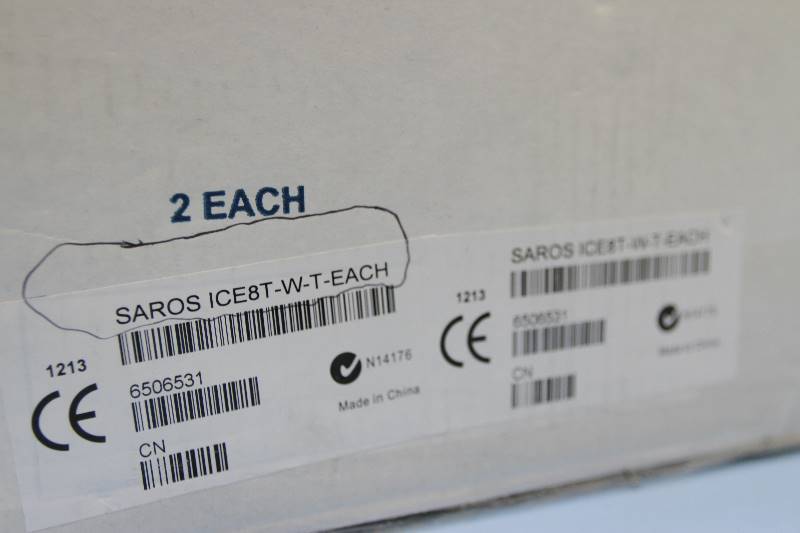 lot 125 image: New (Open Box) PAIR of Crestron 8 SAROS Ceiling Speakers