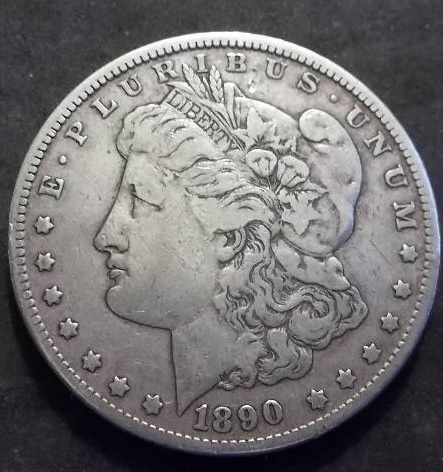 1890 Morgan Silver Dollar