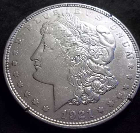 1921 D Morgan Silver Dollar