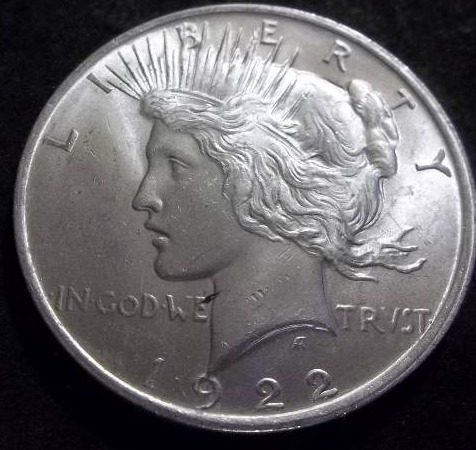 1922  Silver Peace Dollar