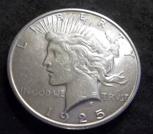 1925 S Peace Silver Dollar