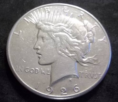 1926 S Silver Peace Dollar