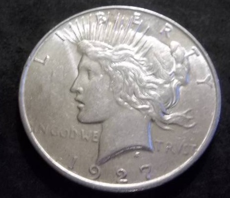 1927 D Peace Silver Dollar