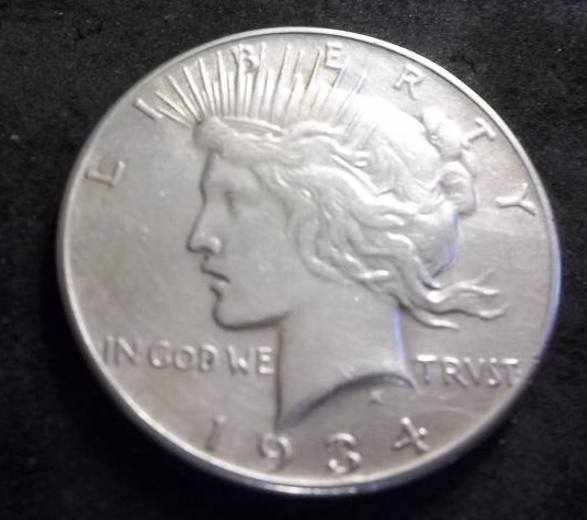 1934 Peace Silver Dollar