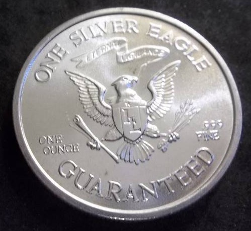 1980 Liberty Lobby Silver Eagle One Oz. Round .999 Fine Bullion ...