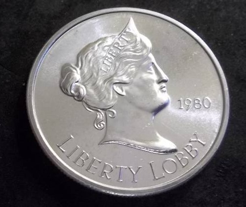 1980 Liberty Lobby  Silver Eagle One Oz. Round .999 Fine Bullion