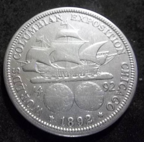 1892 Columbian Exposition Silver Half Dollar Comemmorative