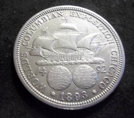 1893 Columbian Exposition Silver Half Dollar Comemmorative
