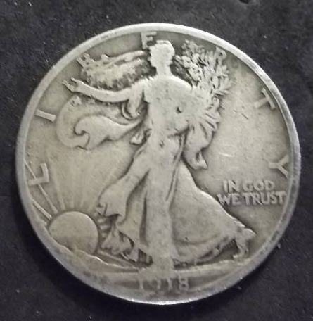 1918 S  Walker Half Dollar