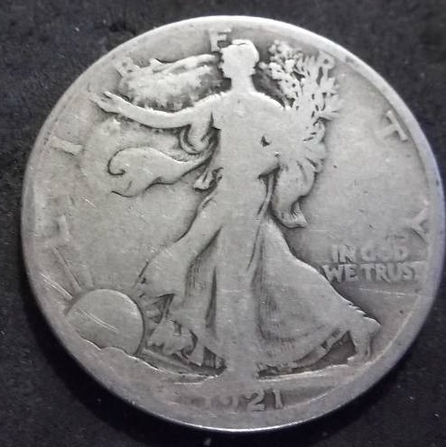 1921 D Walker Half Dollar