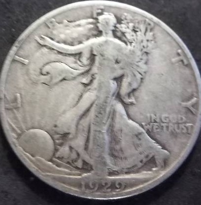 1929 S Walker Half Dollar