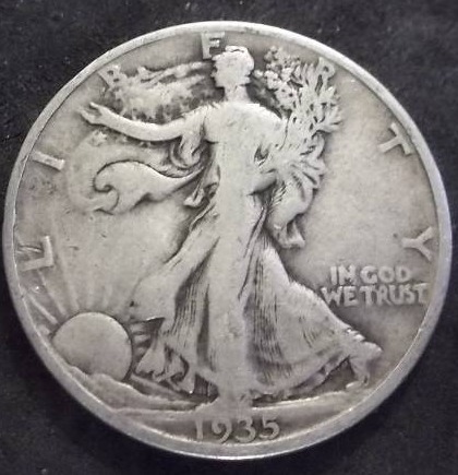 1935 D Walker Half Dollar