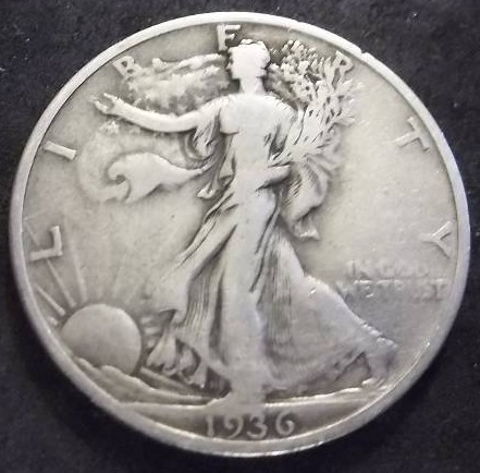 1936 S Walker Half Dollar