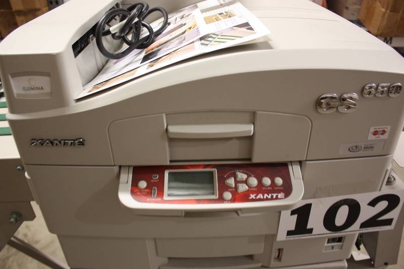 lot 102 image: High Volume Xante Digital Color Printer