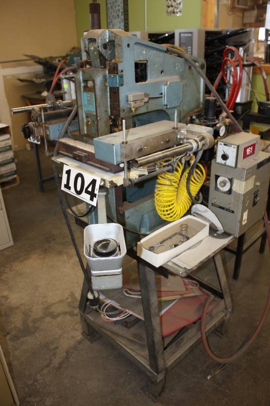 lot 104 image: Foil Stamping Machine