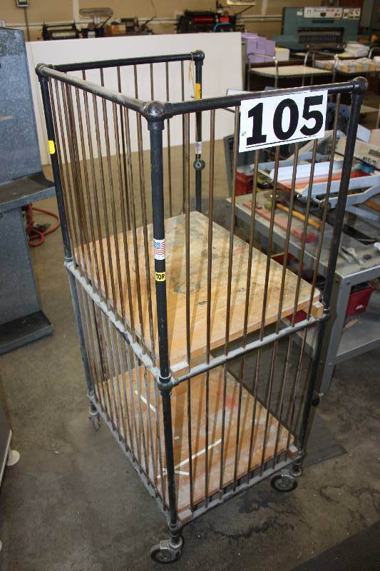 lot 105 image: Roling Metal Cart