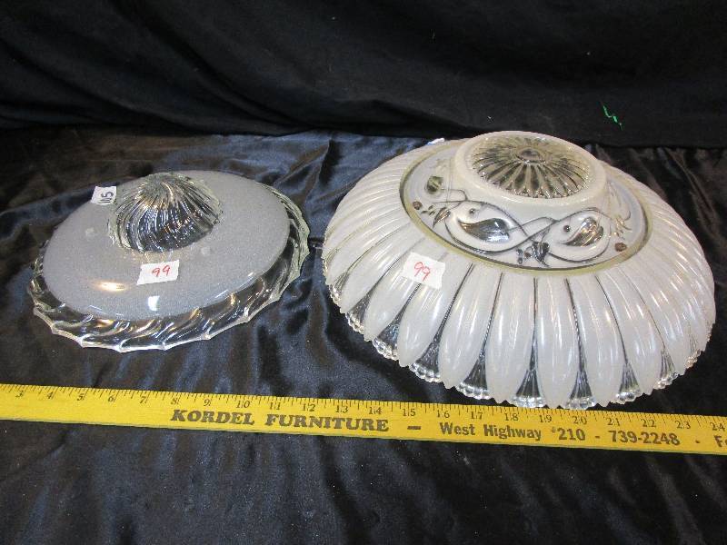 lot 99 image: 2 Light antique Fixtures