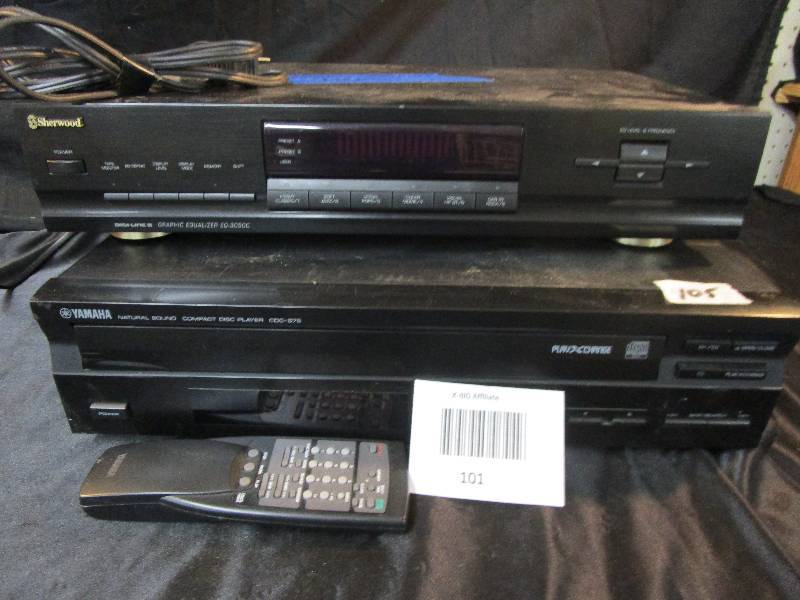 lot 101 image: Graphic Equalizer and 5 disc CD Changer