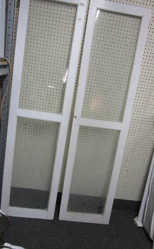 lot 140 image: 2 Glass Doors 73 x 18 34