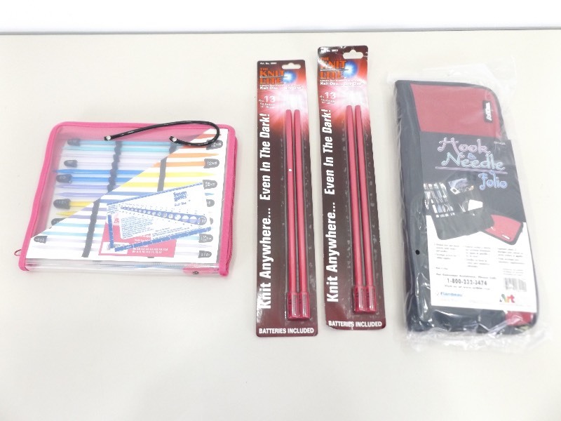 Lot of NEW Knitting Needles, and Accessories