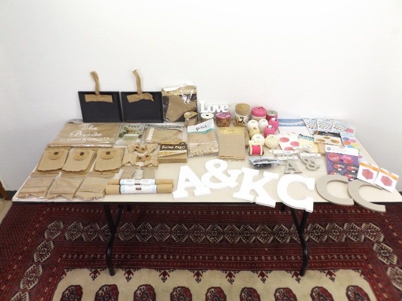 Large Lot of Wedding and Bridal Decor and Crafts
