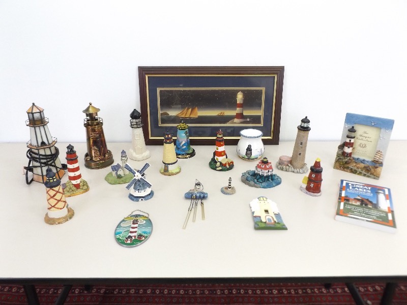 Collection of Lighthouse Figures etc.