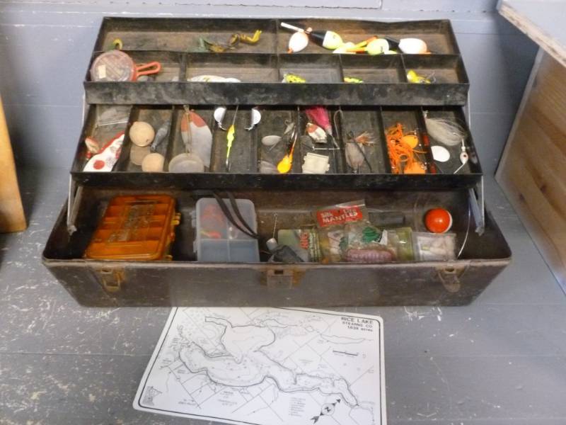 lot 55 image: Vintage Tackle Box