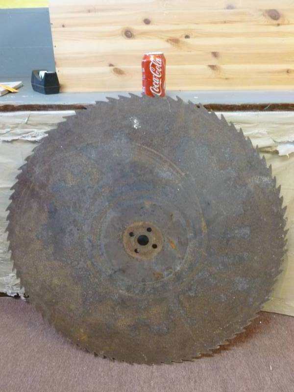 lot 101 image: Vintage Buzz Saw Blade