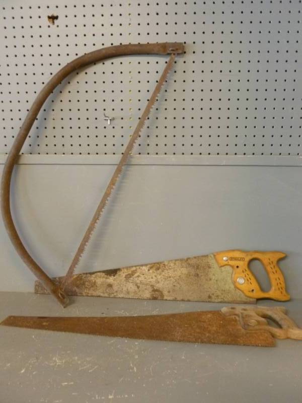 lot 228 image: Vintage Hand Saws