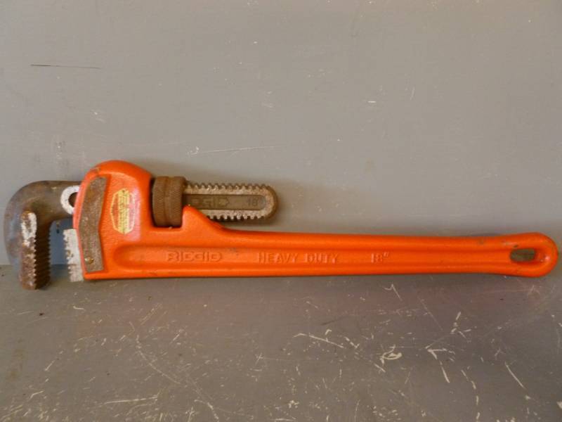 lot 229 image: Ridgid Pipe Wrench