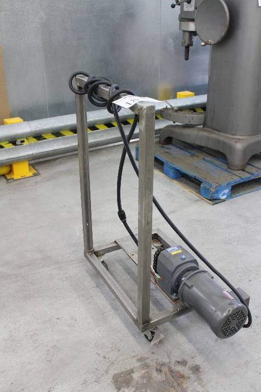 lot 18 image: Cart w Boston Gear Motor