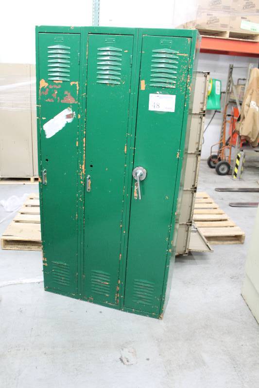 lot 48 image: 3-Locker Cabinet