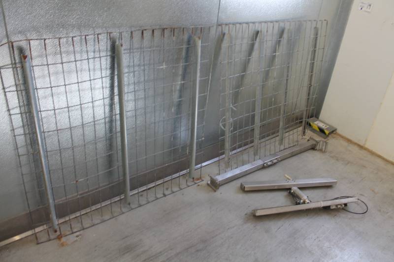 lot 22 image: Pallet Lot of Commercial Bakery Shelving, Conveyor Parts