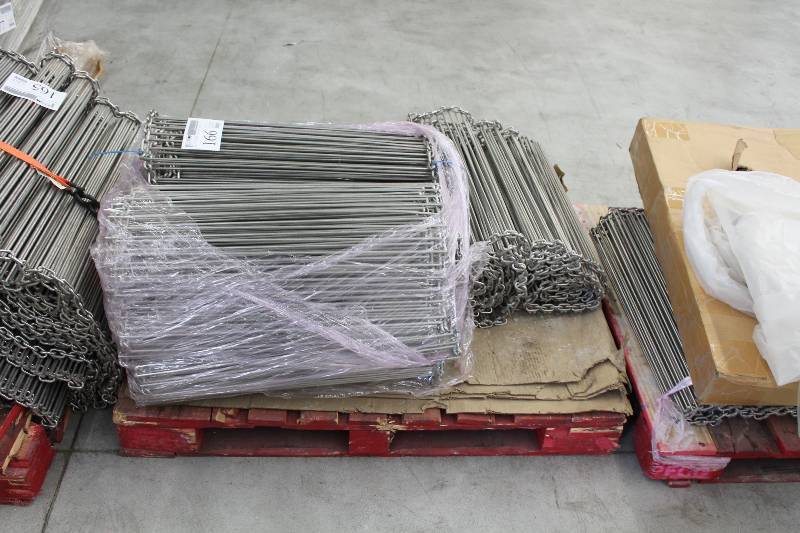 lot 166 image: Commercial Stainless Steel Conveyor Belts