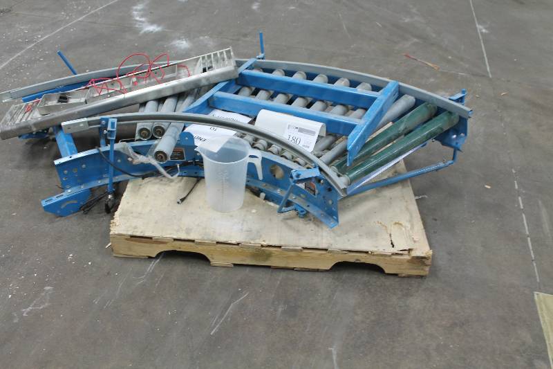 lot 180 image: Hytrol Commercial Conveyor Parts - Curved Section