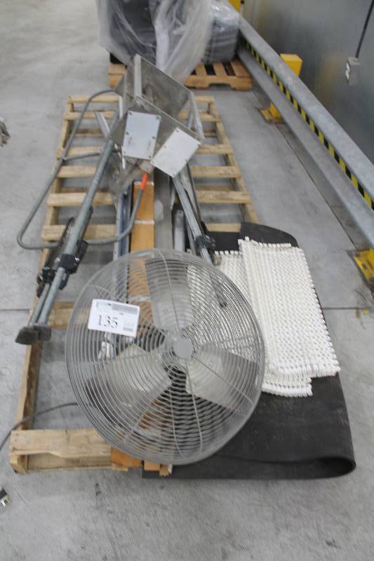 lot 135 image: Fan, Floor Mats, Misc Pipes, And More