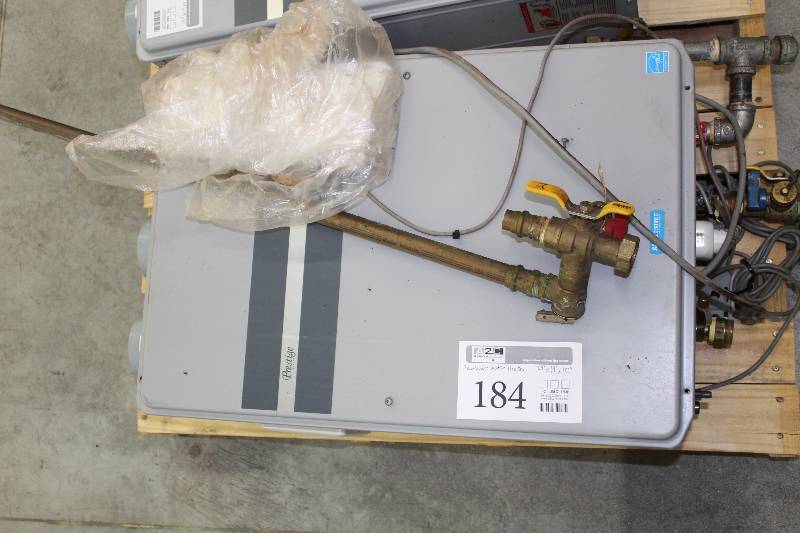 lot 184 image: Rheem Prestige Series Tankless Water Heater (Used) Natural Gas Fired