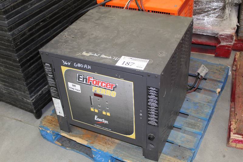 lot 187 image: EnerSys, Enforcer 36 Volt DC Forklift Charger