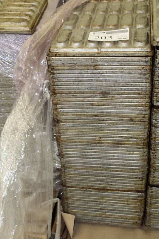 lot 203 image: Lot of Approx. (50) Brat Bun Bread Pans