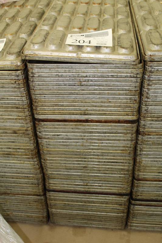 lot 204 image: Lot of Approx. (50) Brat Bun Bread Pans