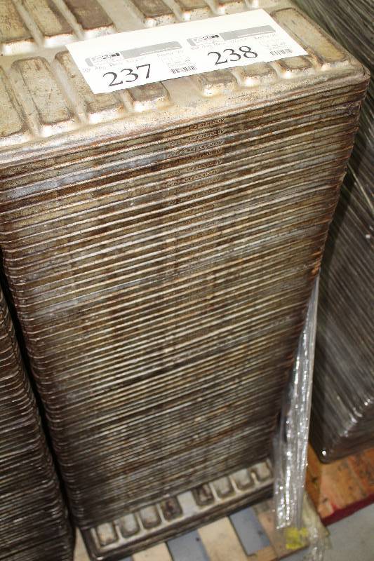 lot 238 image: Lot of Approx. (75) Hot Dog Bread Pans