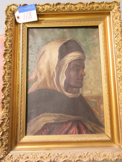 lot 118 image: ORIGINAL RELIGIOUS OIL PAINTING