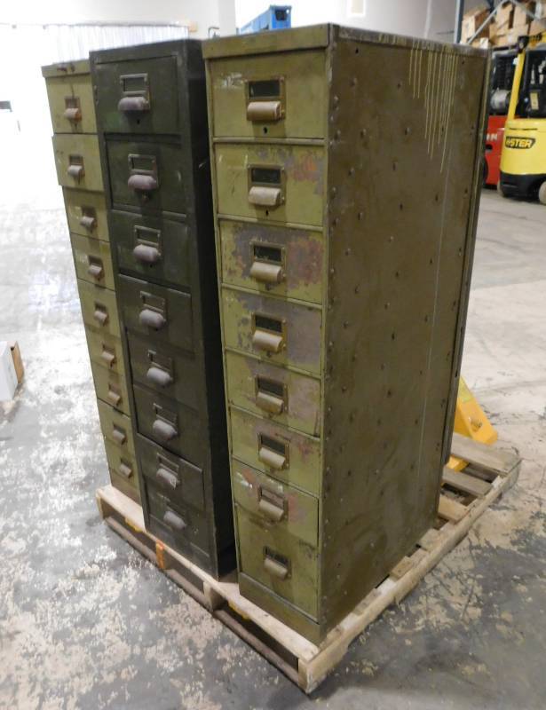 Metal Storge Cabinets with Contents